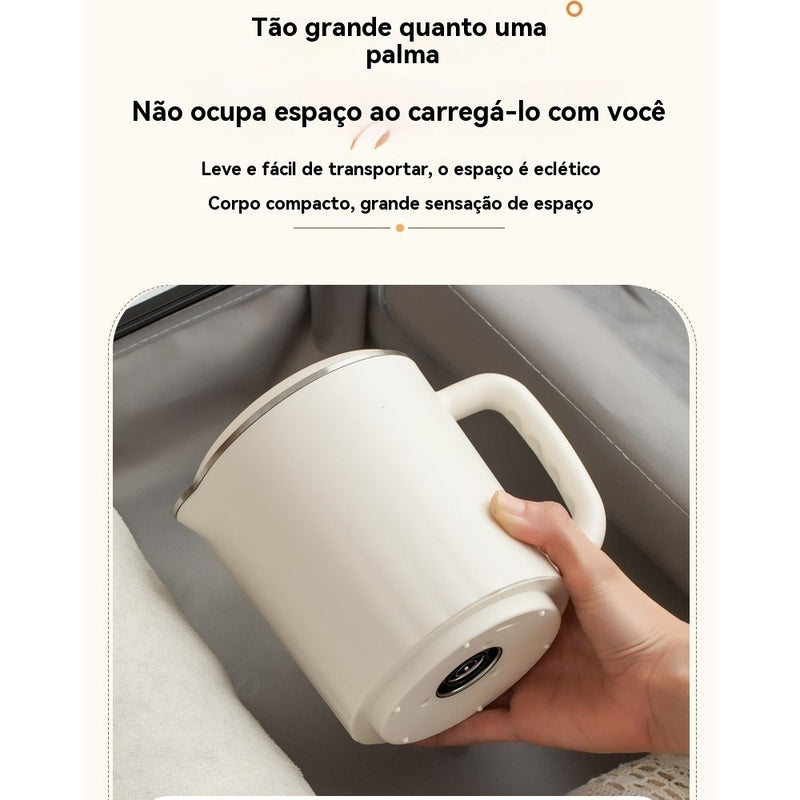 Chaleira dobrável para viagem, portátil, pequena, dobrável, aço inoxidável 304, chaleira elétrica, copo de água